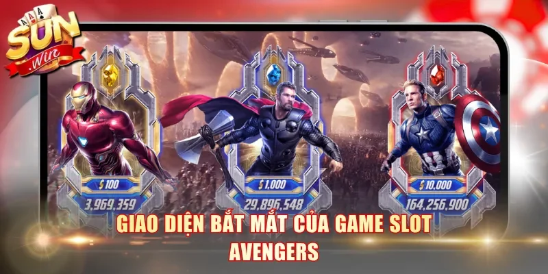 Giao diện bắt mắt của game slot Avengers