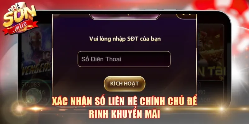 Xác nhận số liên hệ chính chủ để rinh khuyến mãi
